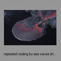 repeated cooling by sea waves shows fascinating breakouts